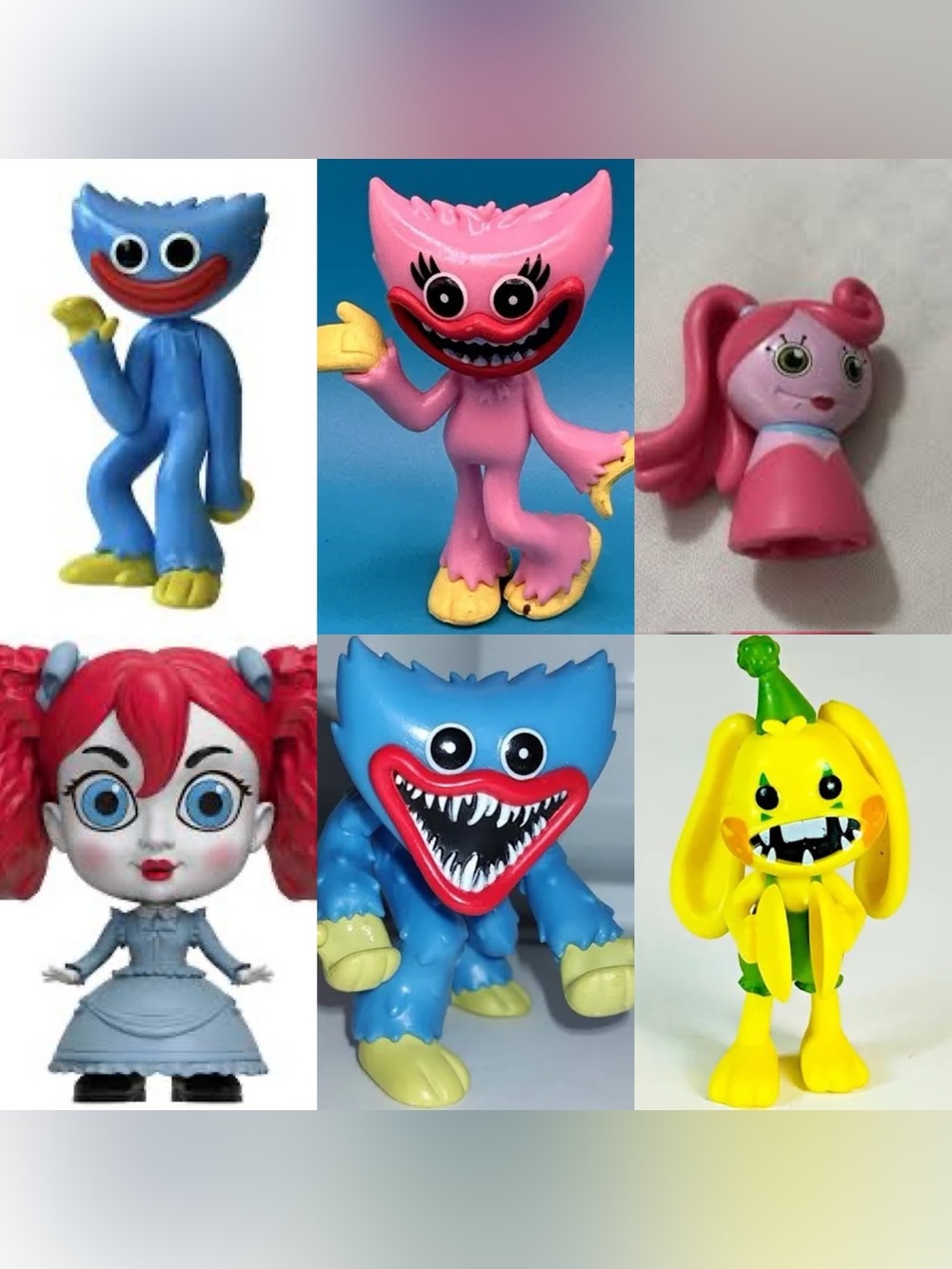 Official Poppy Playtime Mini Figure Lot – Huggy Wuggy, Kissy Missy, DogDay…